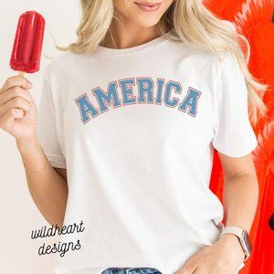 America 4th Of July T-shirt, Unisex Short Sleeve T-shirt, XS-2X